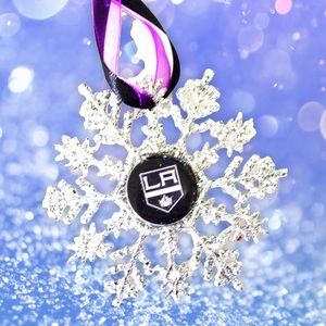 Los Angeles KINGS Handmade Hockey Snowflake *NEW*